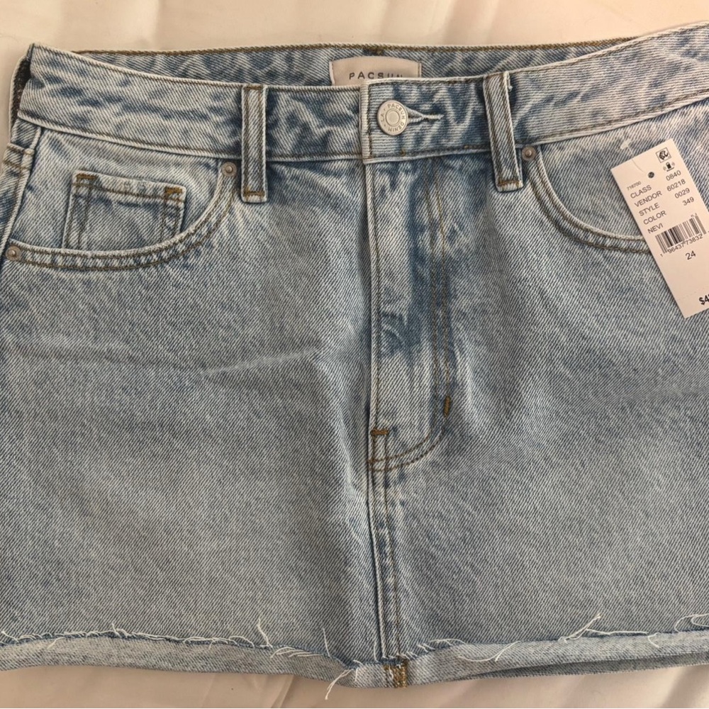 pacsun denim skirt
